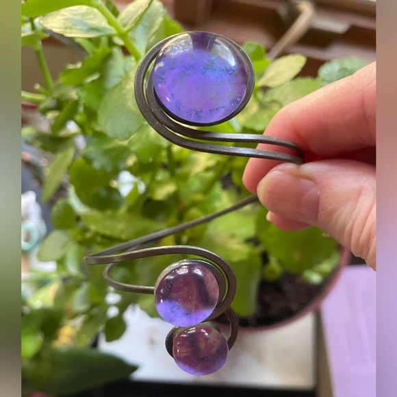 Vintage Purple & Black Bracelet - Picture 3 of 4